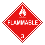 DOT Flammable 3 Sign DOT-13230 Hazardous Loads