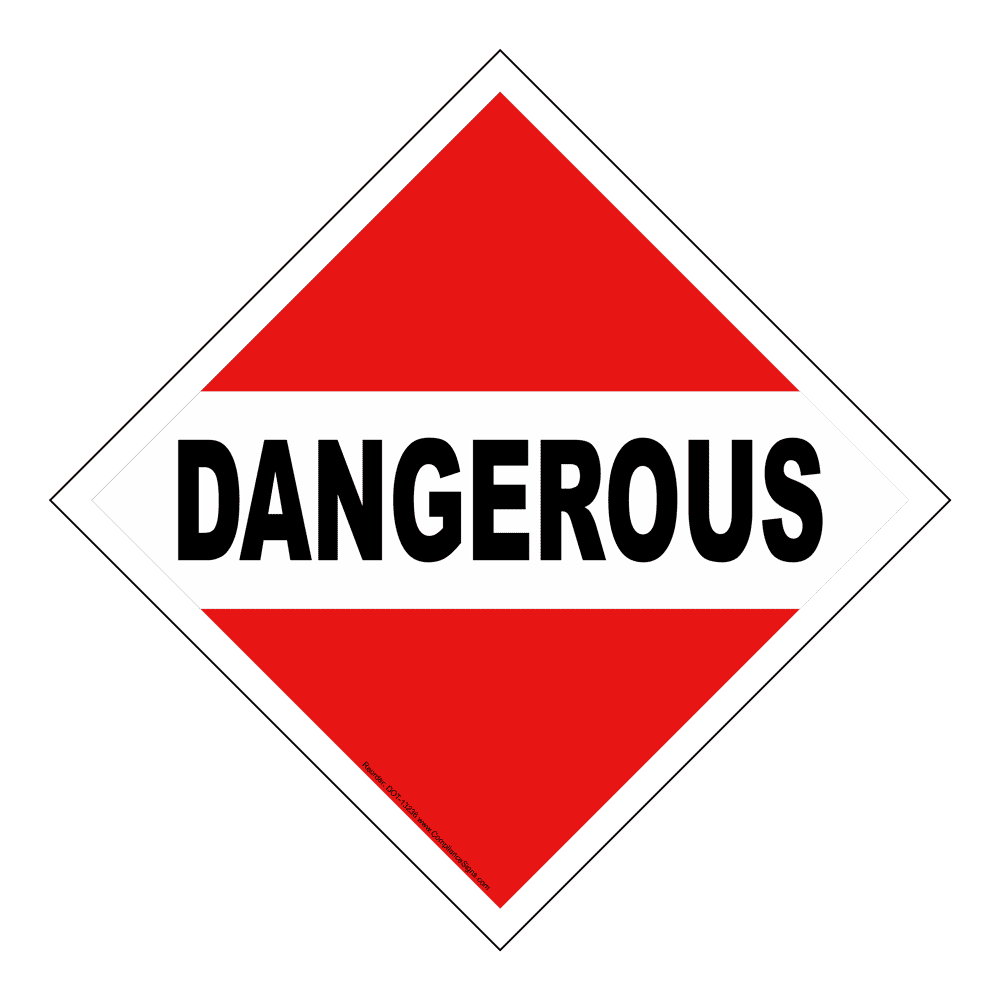 DOT Dangerous Sign DOT-13236 Hazardous Loads