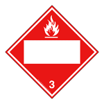 DOT Flammable 3 Blank Sign DOT-9930 Hazardous Loads