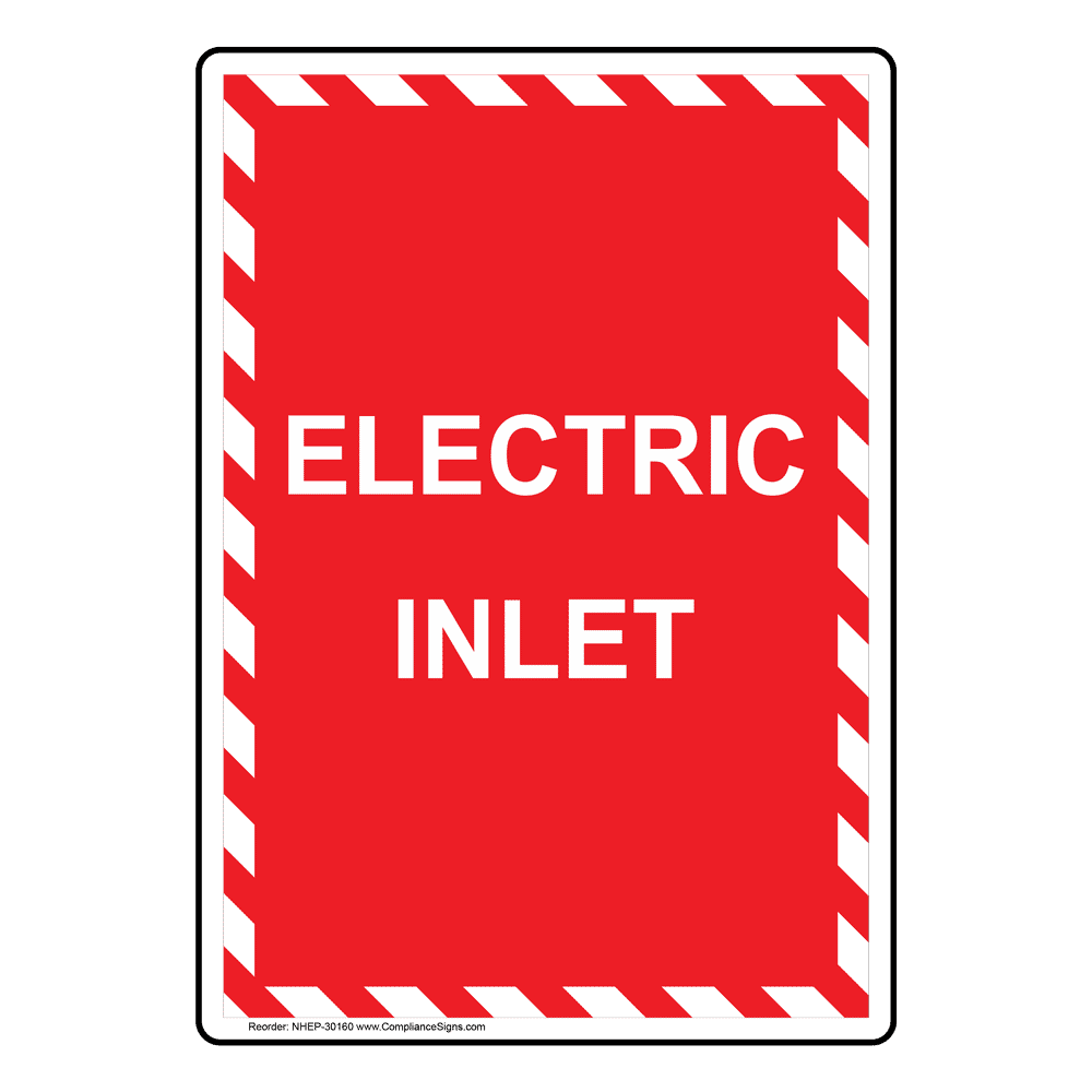 Portrait Electrical Panel 36" Clearance Sign NHEP32595_YLW