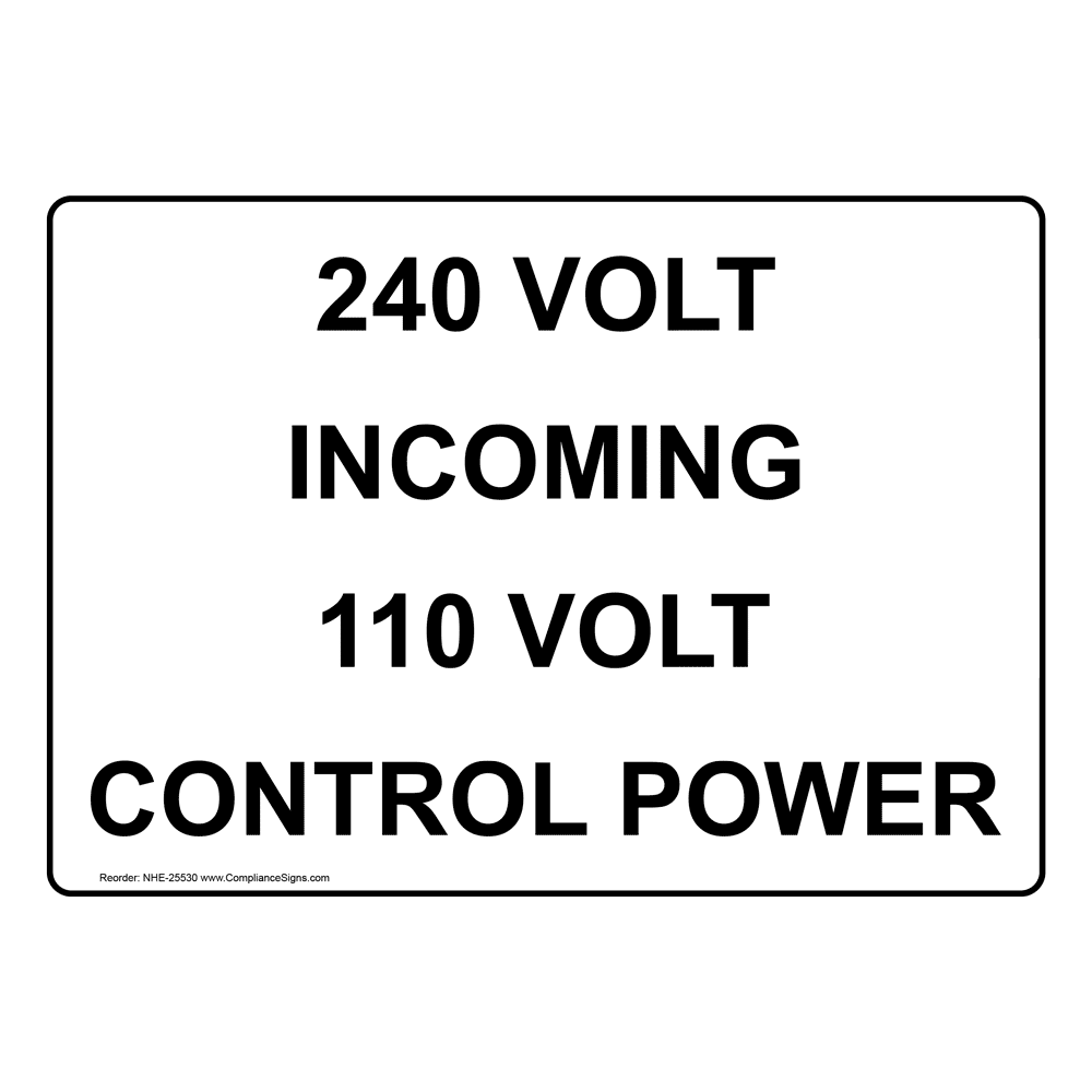 4160 Volts AC Sign NHE27016