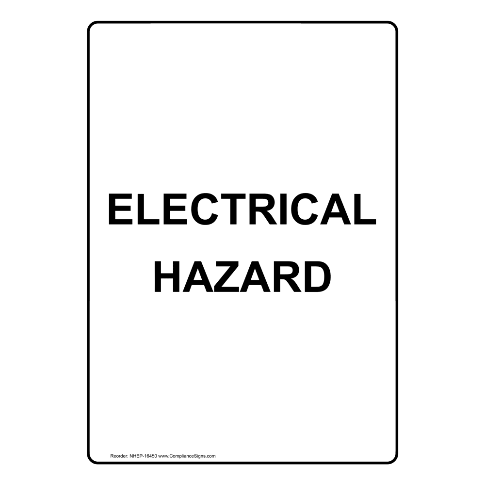 Drums Must Be Grounded Sign NHE18496 Electrical Warning