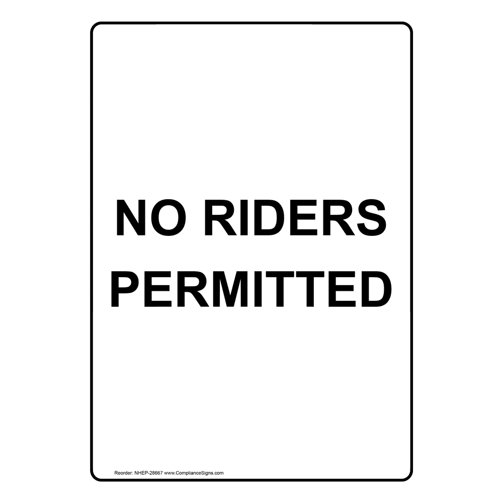 Portrait Capacity Lifting OnePiece Loads Custom Sign NHEP28669