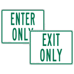 Enter Only Exit Only Sign Set PKE-21485-21520 Enter and Exit Set