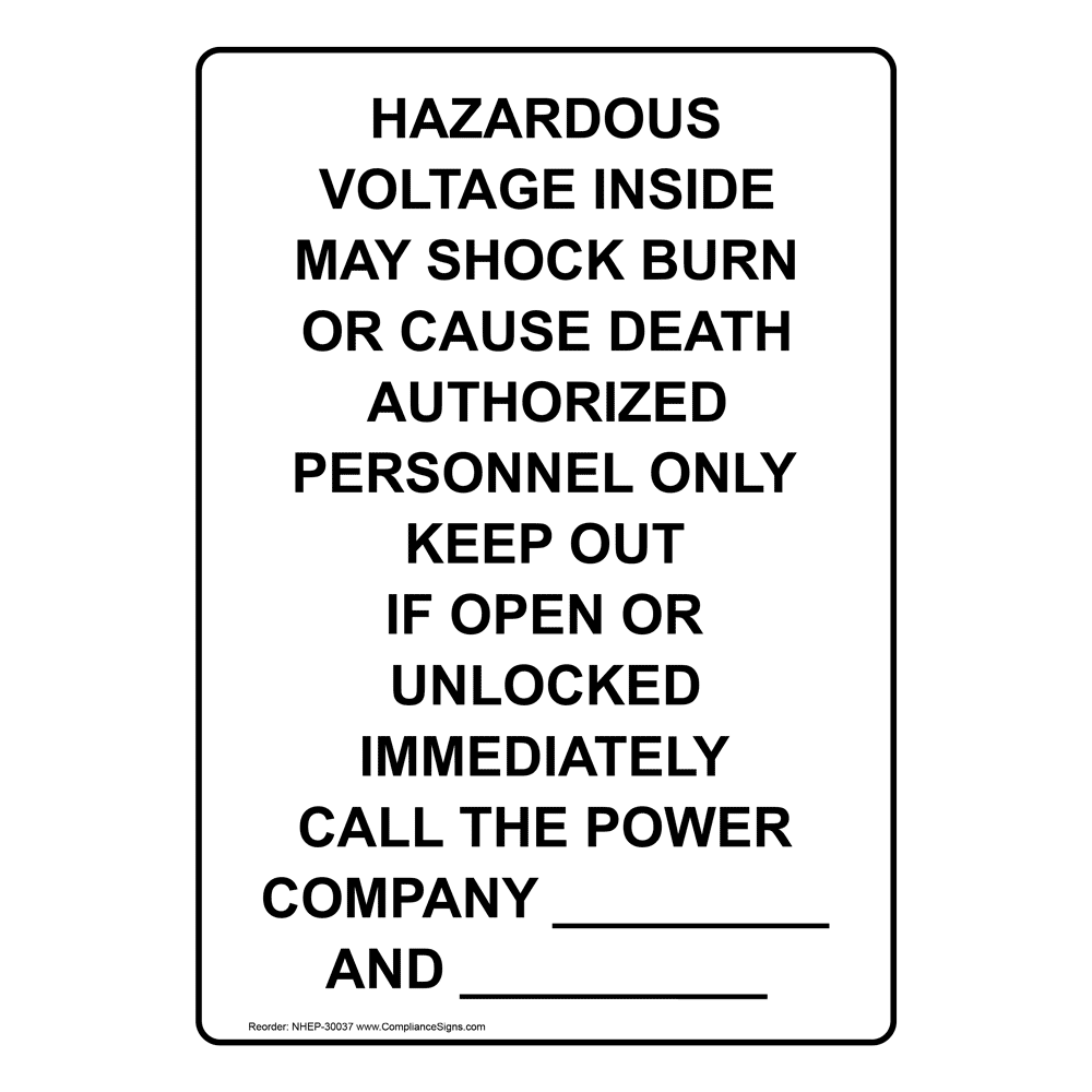 Portrait Hazardous Waste Satellite Accumulation Area Sign NHEP30038