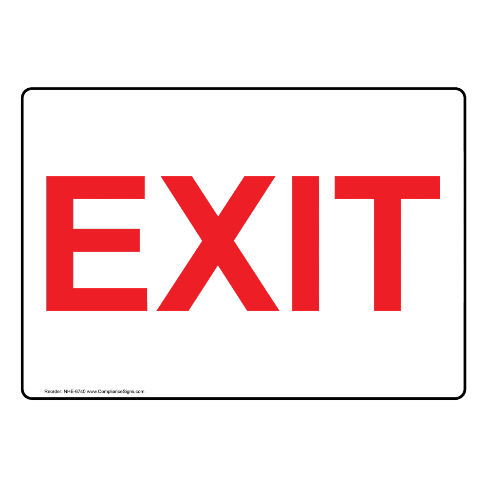 exit sign