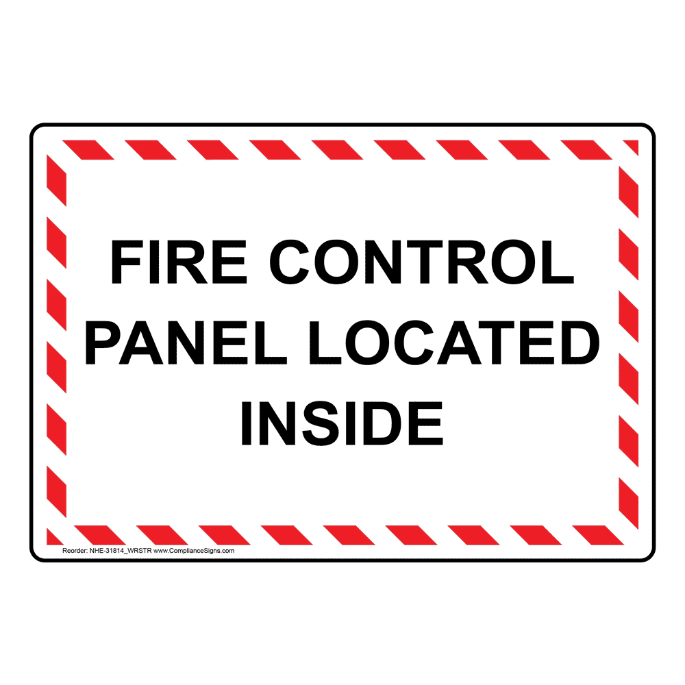Fire Control Panel Located Inside Sign NHE-31814_WRSTR