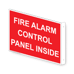 Fire Alarm Control Panel Inside Sign NHE-16505Proj Fire Alarm