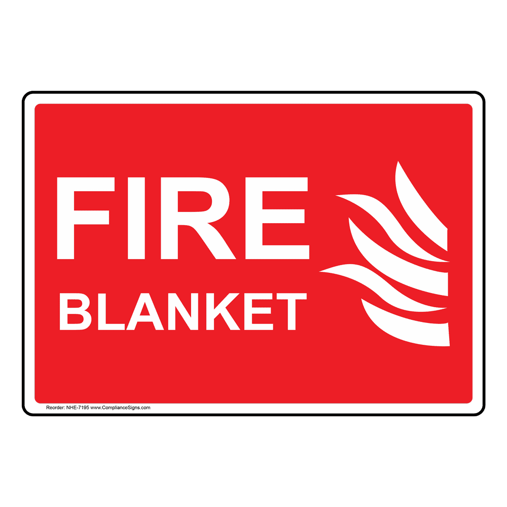 Fire Blanket Sign With Symbol NHEP7195