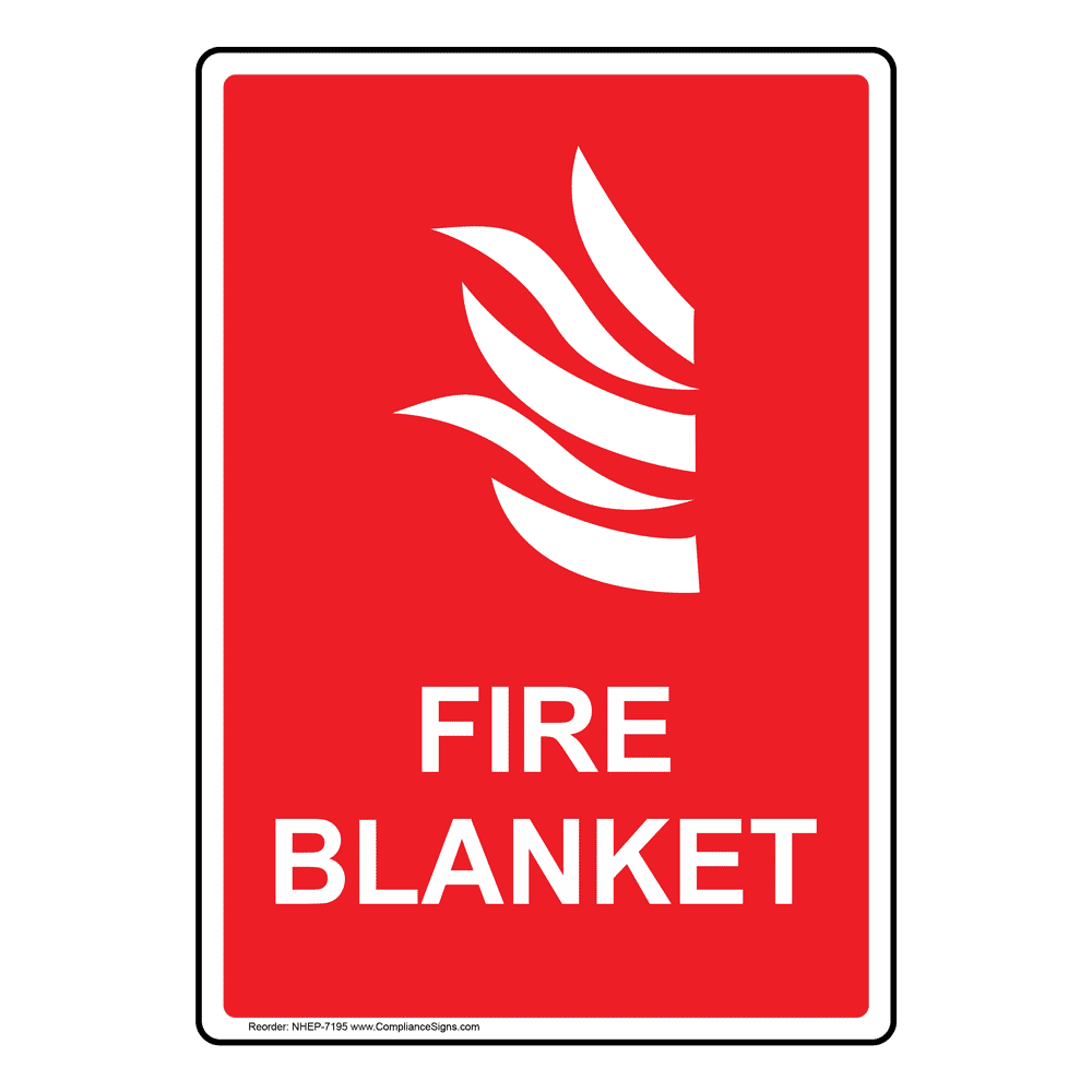 Fire Blanket Sign With Symbol NHE7195