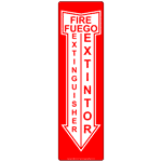 Fire Extinguisher Bilingual Sign NHB-7470 Fire Safety / Equipment