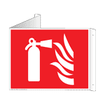 Fire Extinguisher Symbol Sign NHE-13846Tri Fire Safety / Equipment