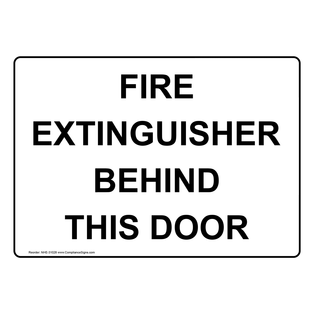 Condemned Extinguishers Sign NHE31022