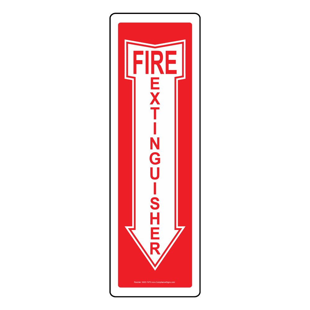 Fire Extinguisher Sign NHE-7470 Fire Safety / Equipment