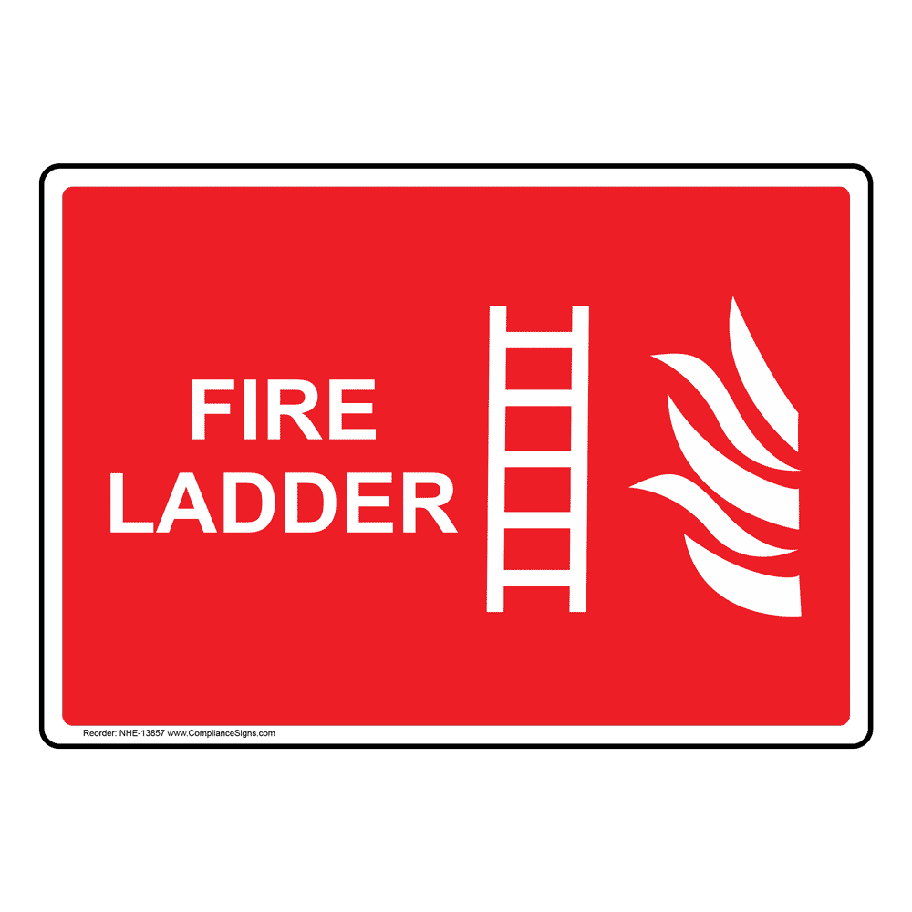 Fire Bucket Sign With Symbol NHE31813