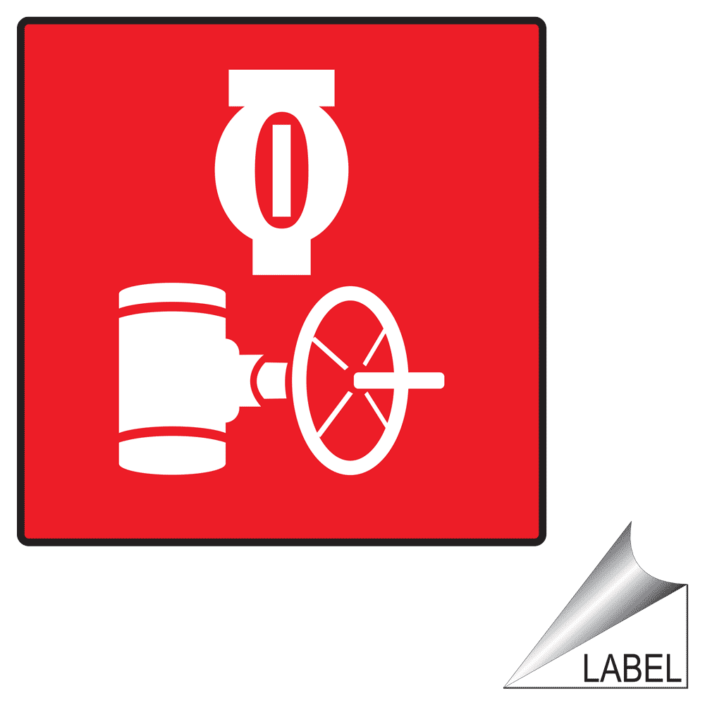 Fire Sprinkler Symbol Label LABELSYM313 Fire Safety / Equipment