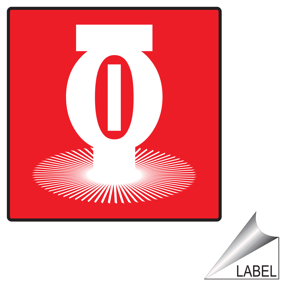 Do Not Hang Anything On Sprinkler Symbol Label LABEL-PROHIB-90