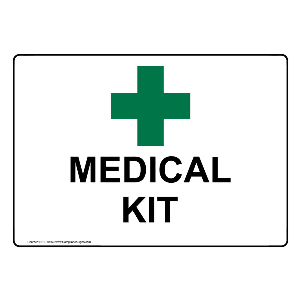 Medical Kit Sign With Symbol NHE30850