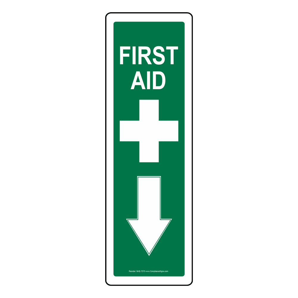 First Aid Sign NHE7575 Emergency Response