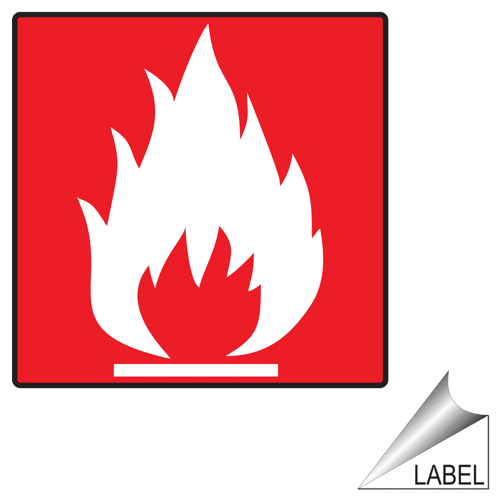 Flammable Symbol Label LABELSYM05a Flammable