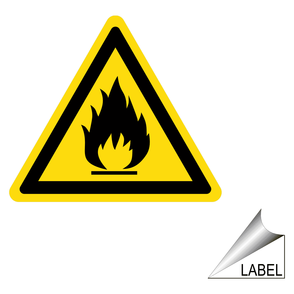 GHS Flame Symbol Label GHSLABELSYM1105 Flammable