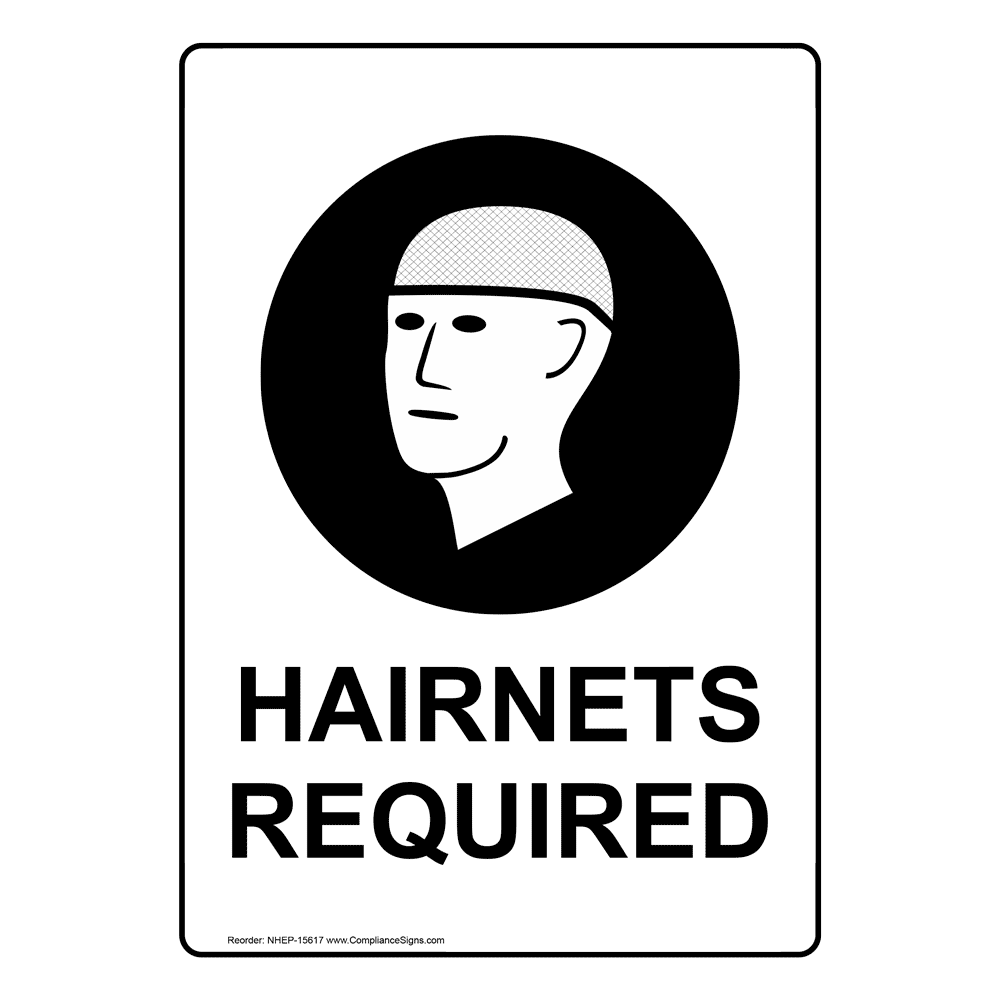 Portrait Required Sign With Symbol NHEP15617