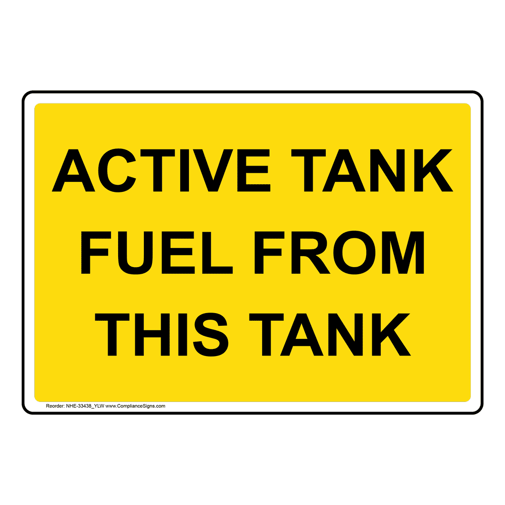 No Fueling Tanks Within 25 Feet Sign NHE33536