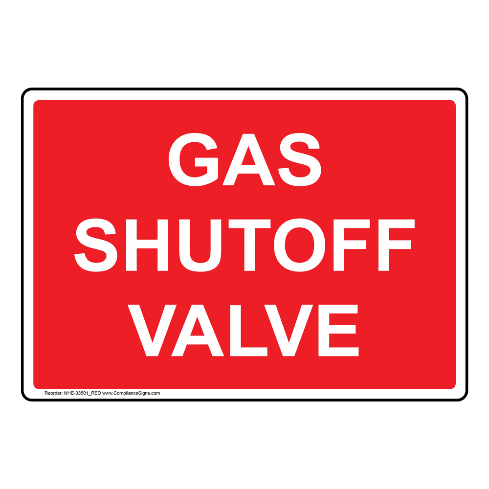 Gas Grill Turn Gas Off After Each Use Sign NHE33493