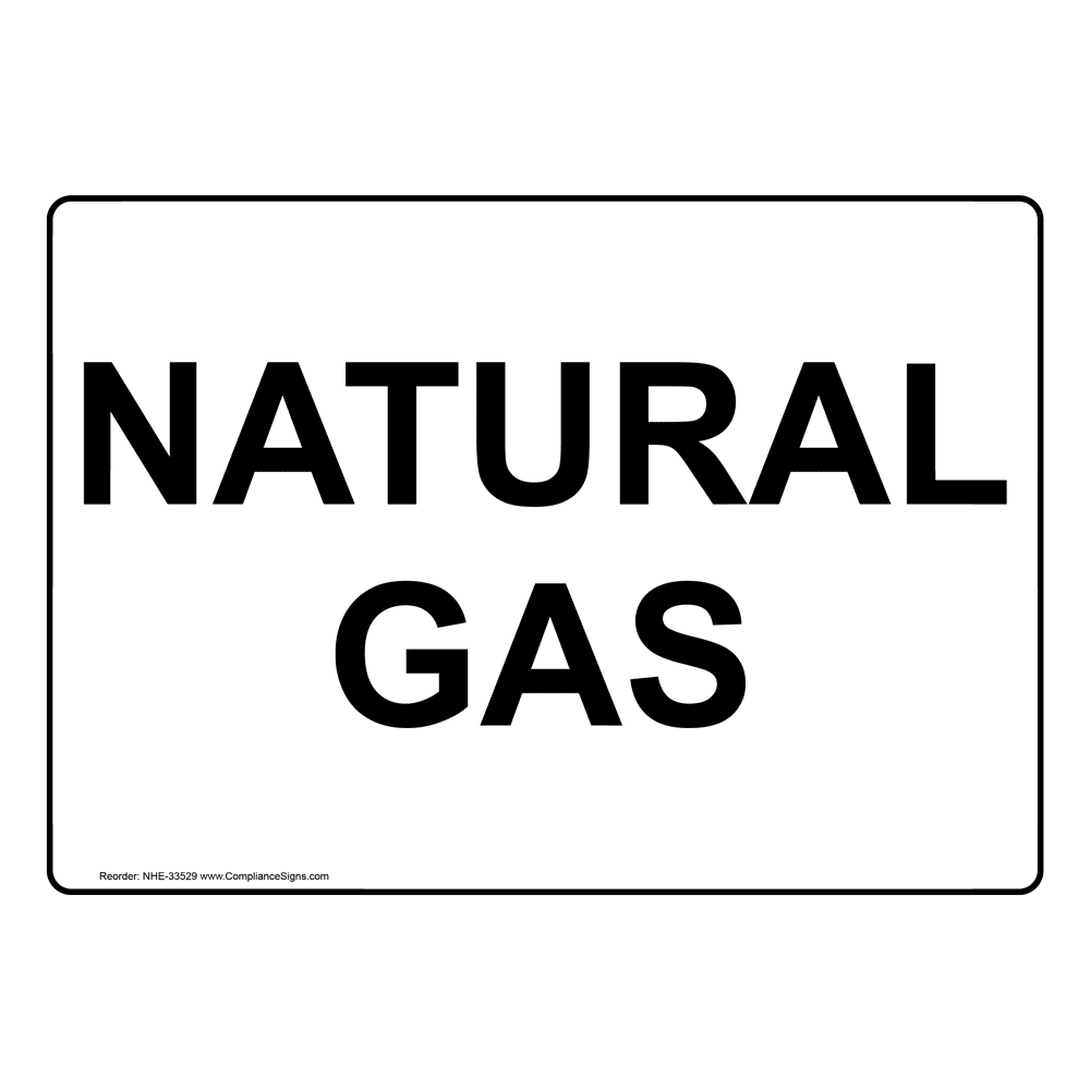 Natural Gas Sign NHE33529