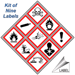 GHS Label Kit Label GHS-LABEL-SYM-KIT Chemical