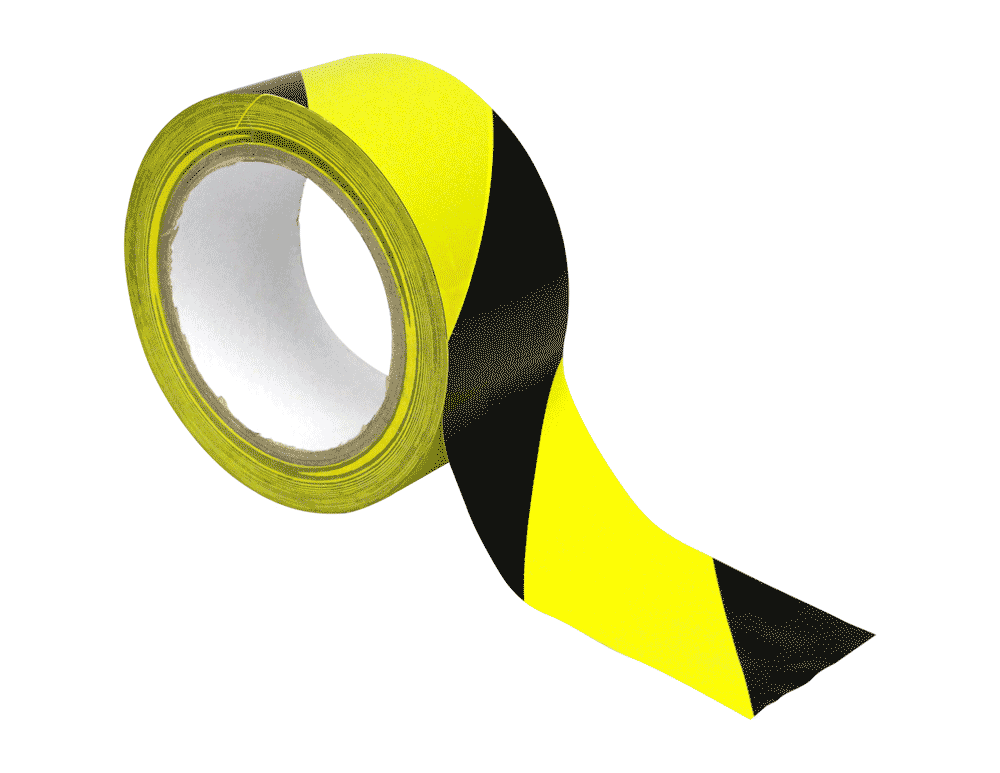 Hazard Safety Marking Tape Tape TAPEHazardYLWonBLK Safety Tape
