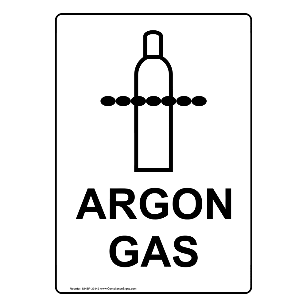 Portrait Argon Gas Sign With Symbol NHEP33443