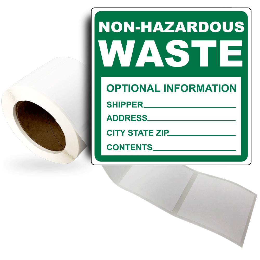 Hazardous Waste Determination In Progress Roll Label LDRE14727