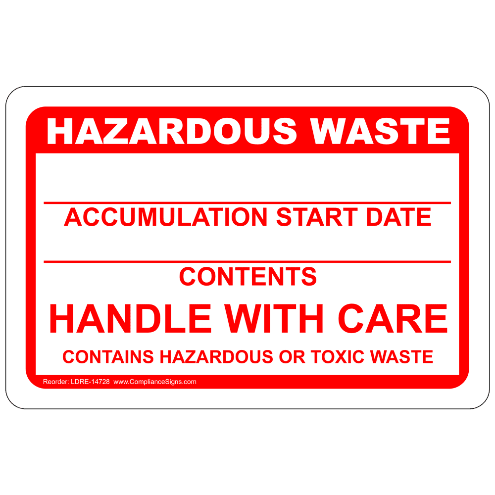 NonRegulated Waste Optional Information Roll Label LDRE14725