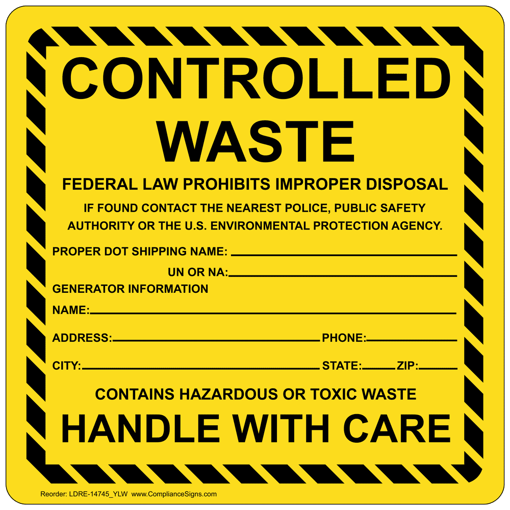 Excluded Recyclable Material State And Roll Label LDRE14741