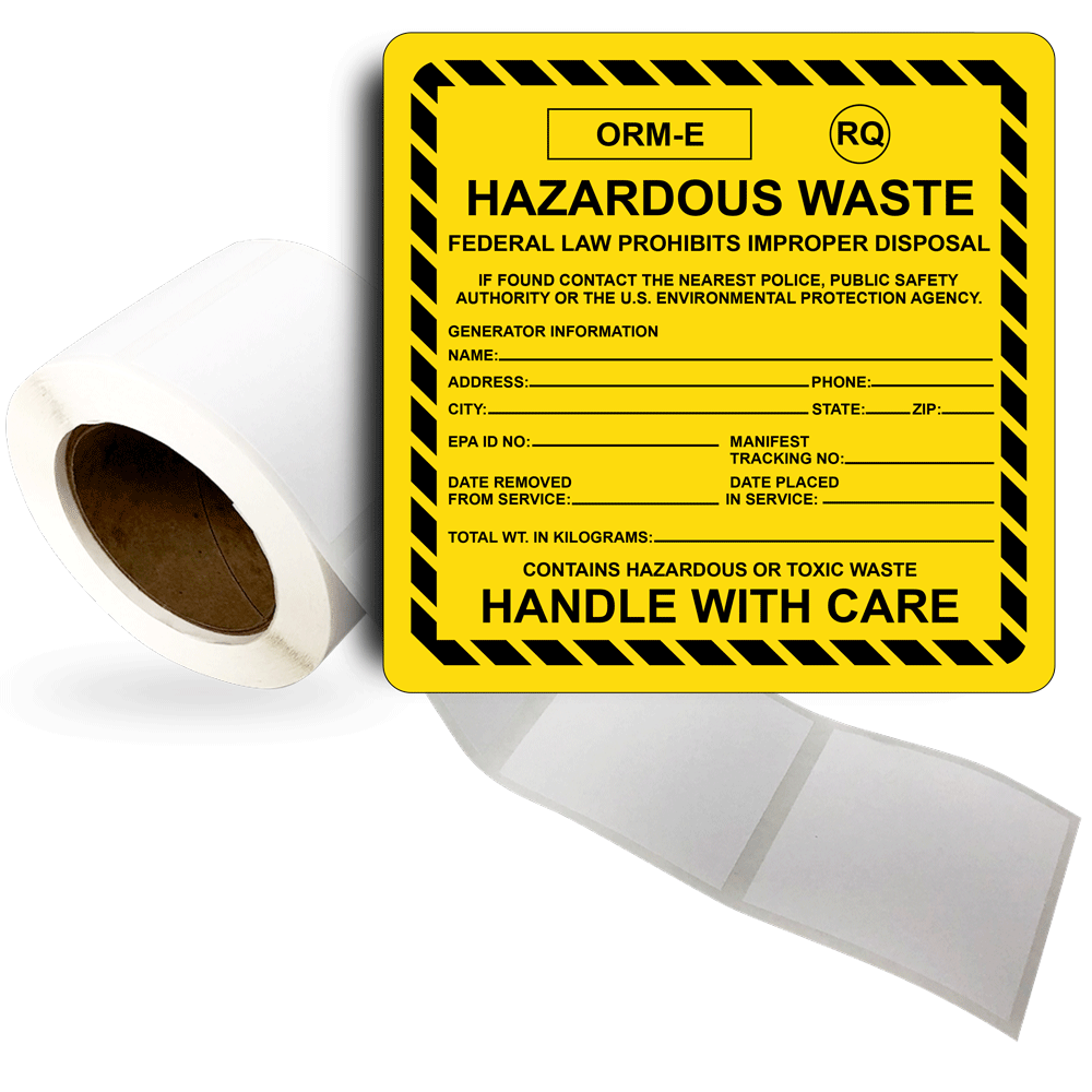 Excluded Recyclable Material State And Roll Label LDRE14741