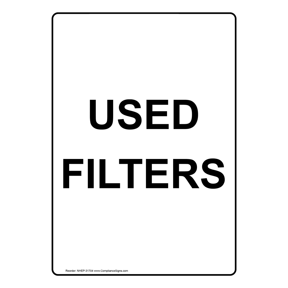 Portrait Used Windshield Washer Fluid Sign NHEP31709