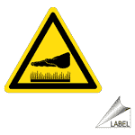 Hot Symbol Label LABEL-TRIANGLE-15 Process Hazards