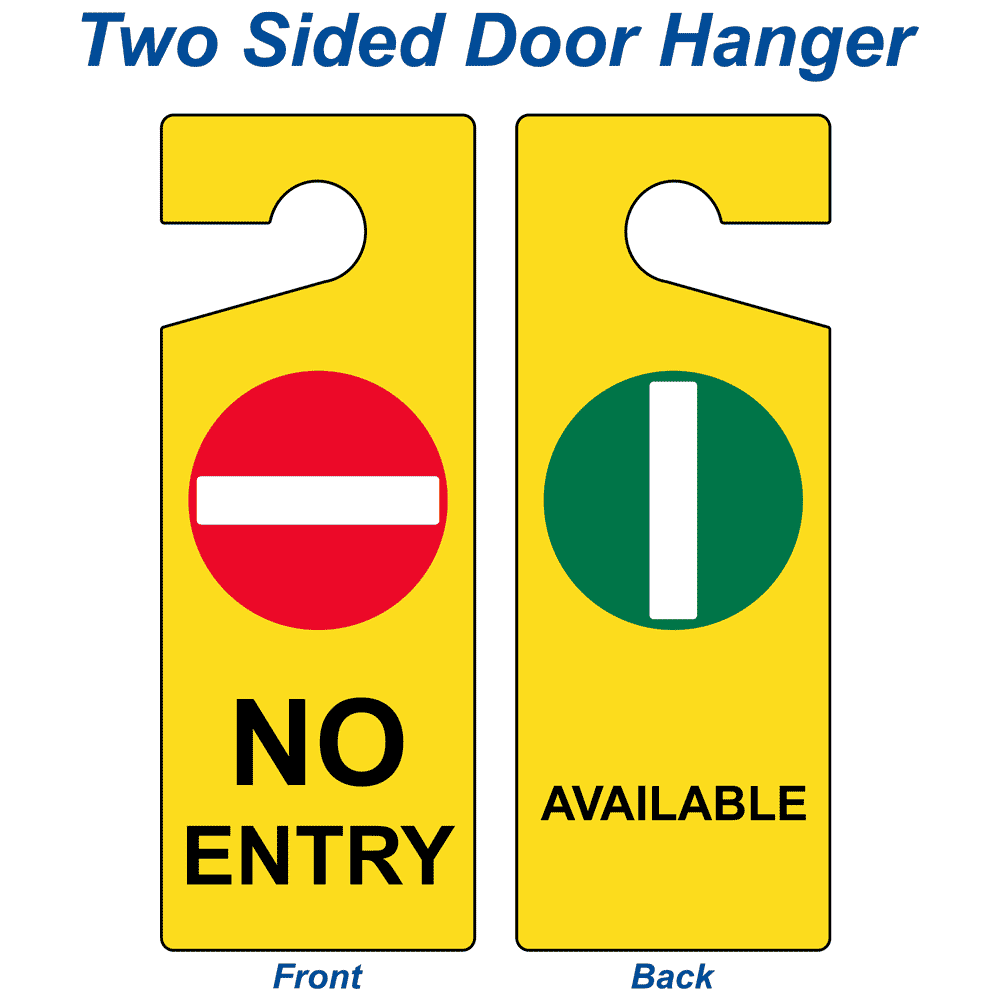 Gancio Appendiporta Hotel - Please Do Not Disturb / Make Up Room Per Pulizia - 50 Pezzi - Foto 2