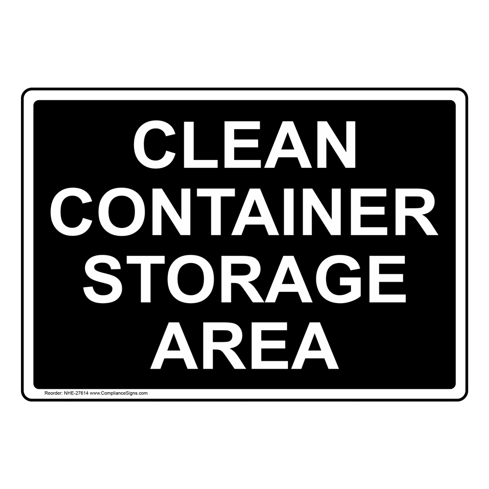 Warehouse Cleaning Utensils Sign NHE32943