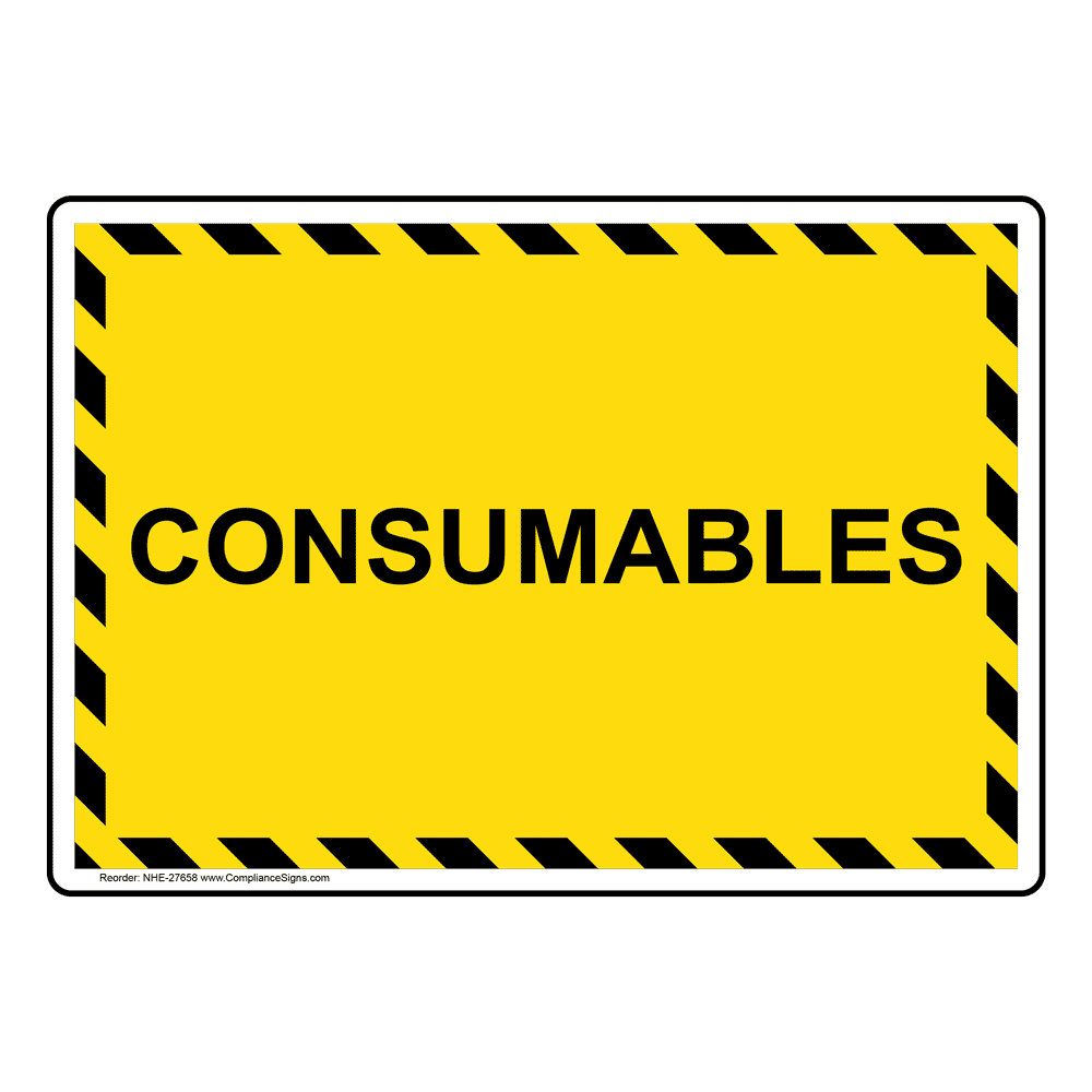 Consumables Sign NHE27658