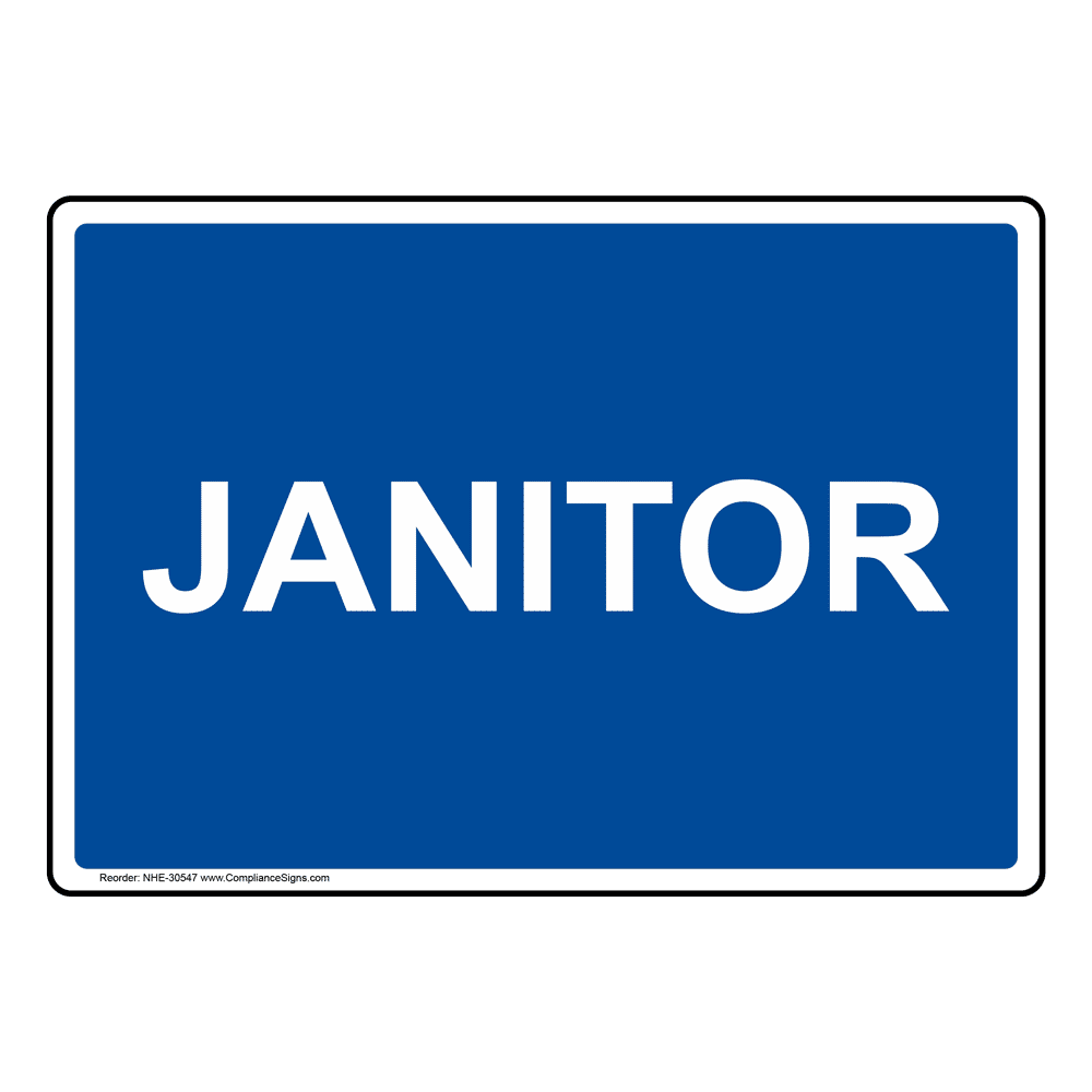 Janitor Sign NHE30547