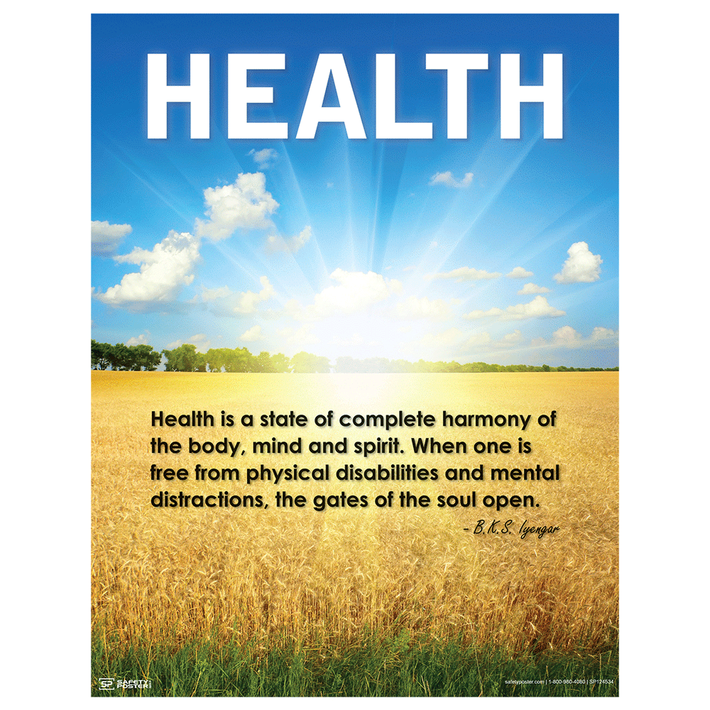 Health Is A State Of Complete Harmony Poster CS955922
