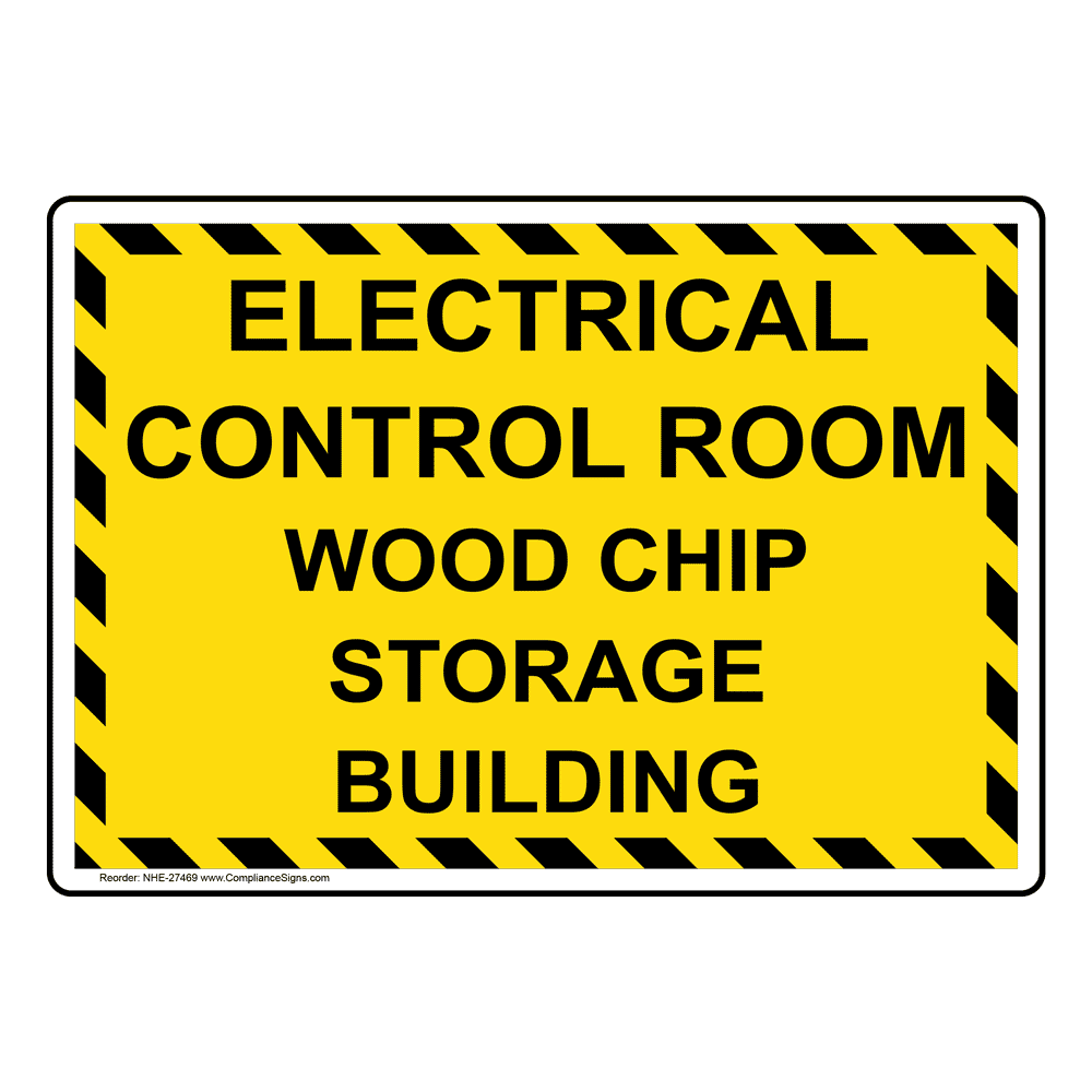 Portrait Electrical Room No Storage Sign NHEP29999
