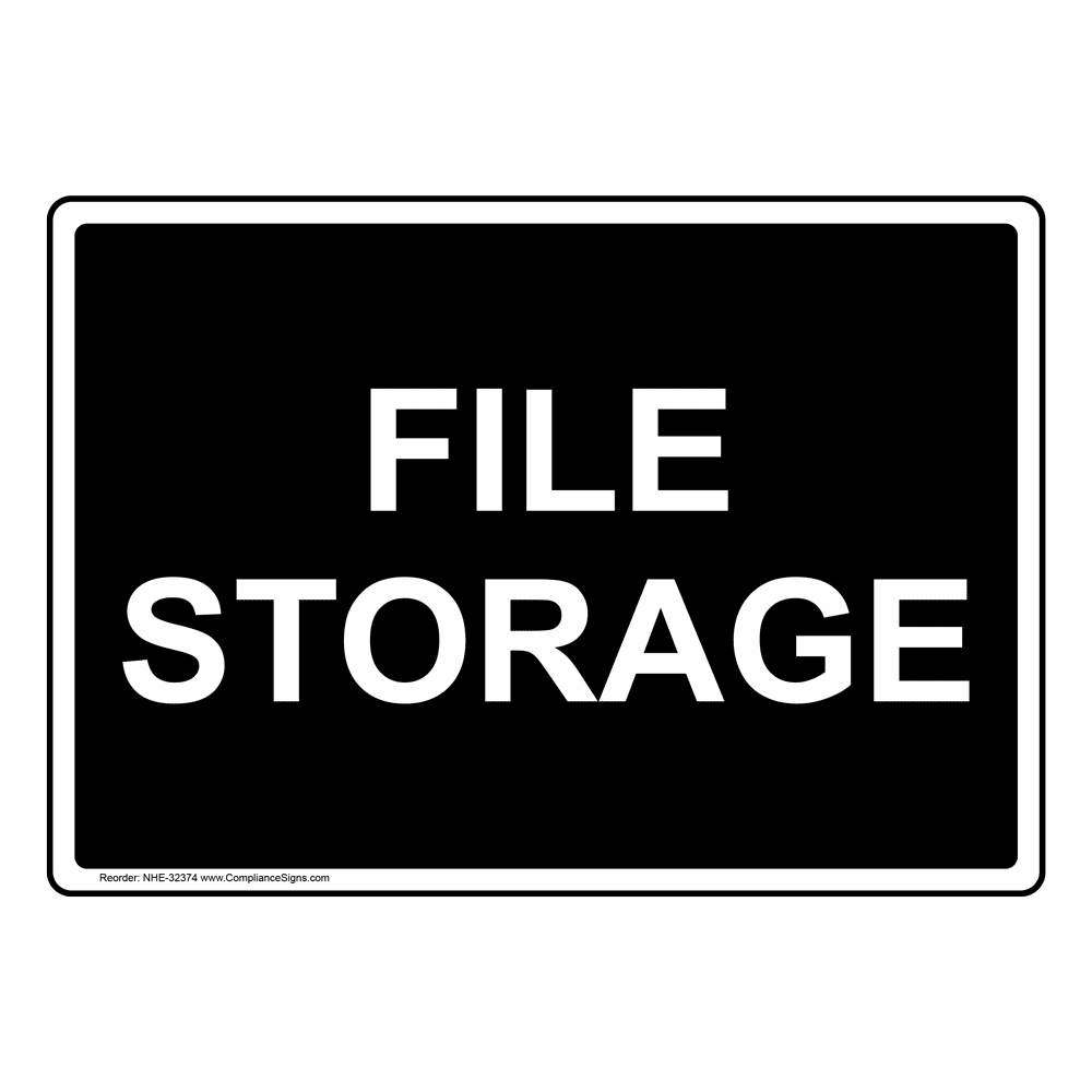File Storage Sign NHE32374
