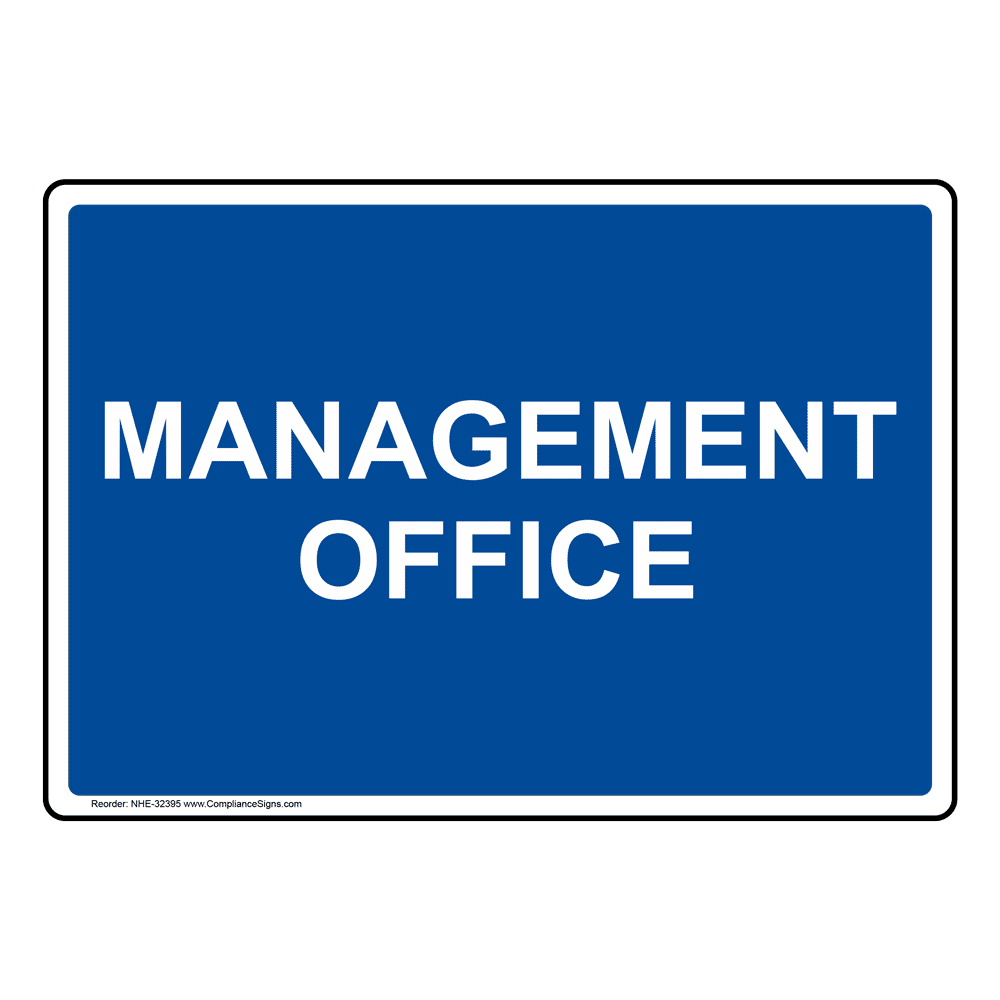 Only managers. Знак офис. Manager sign.