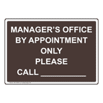 By Appointment Only Safety Signs from ComplianceSigns.com