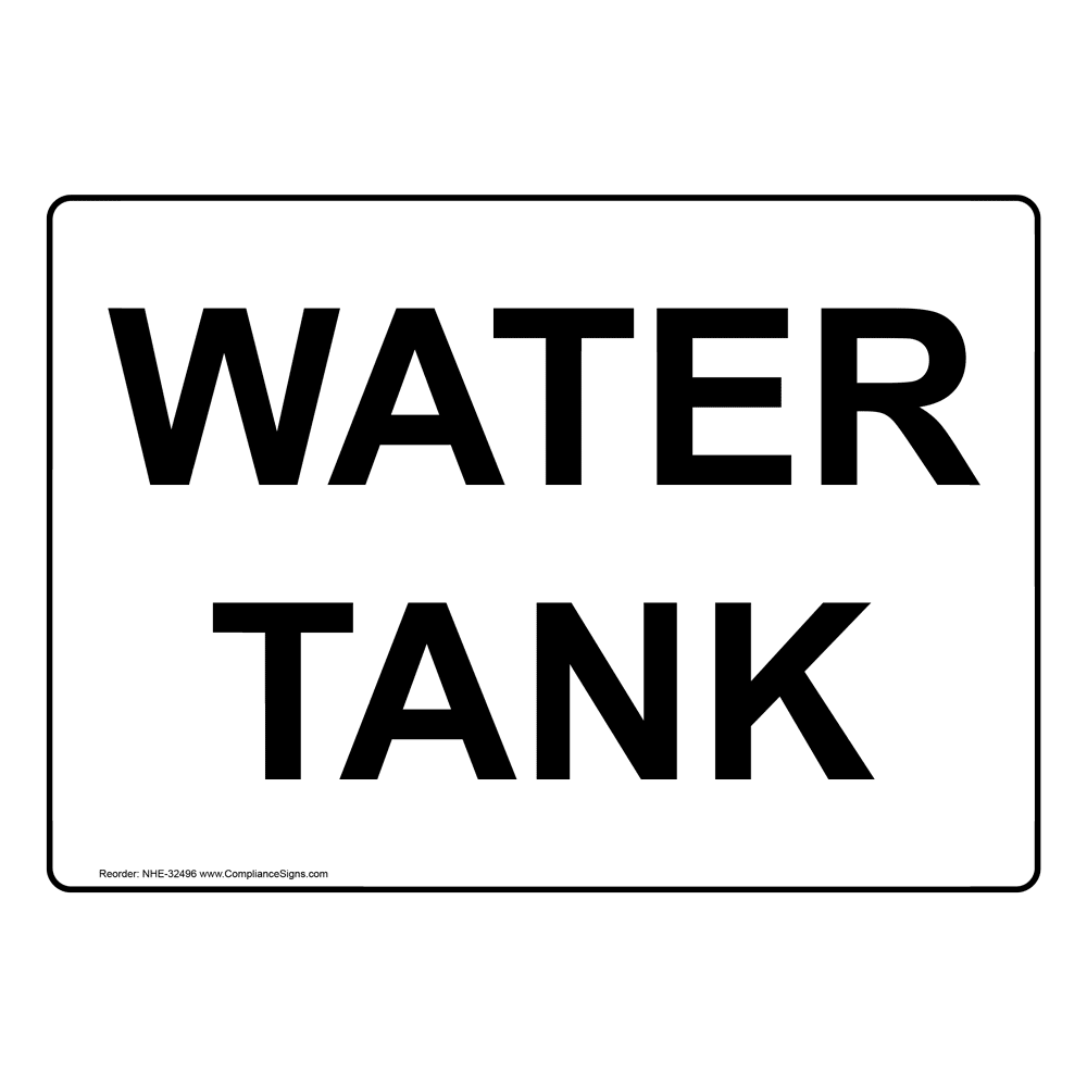 Water Tank Sign NHE32496
