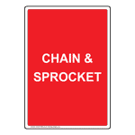 Portrait Chain And Sprocket Sign NHEP-27602