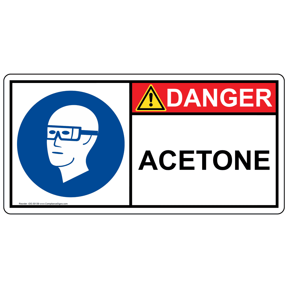 ISO Acetone PPE - Eye Sign IDE-50139